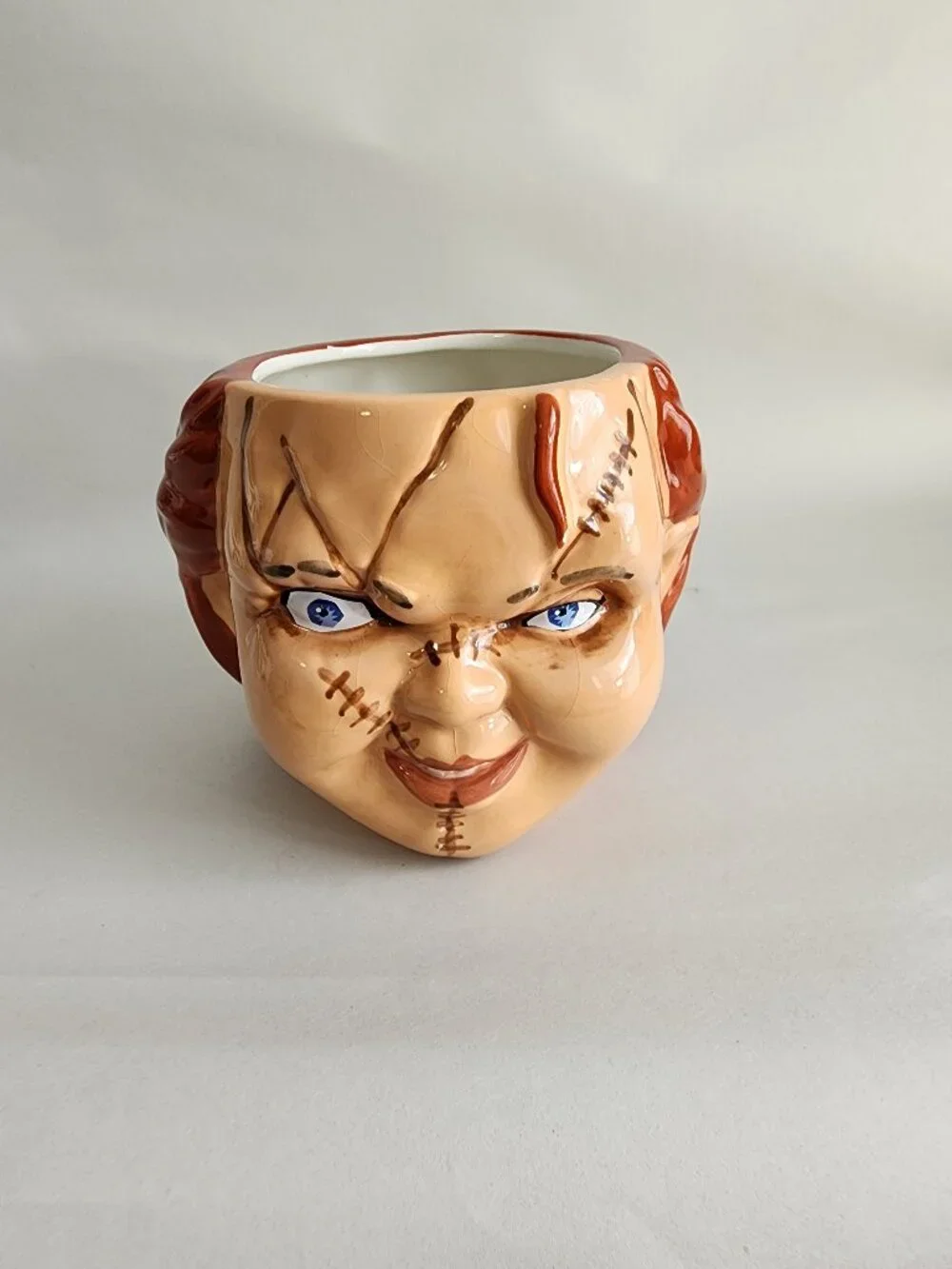 Silver Buffalo Chucky Head 3D Sculpted Ceramic Mug 20 oz Child’s Play Horror